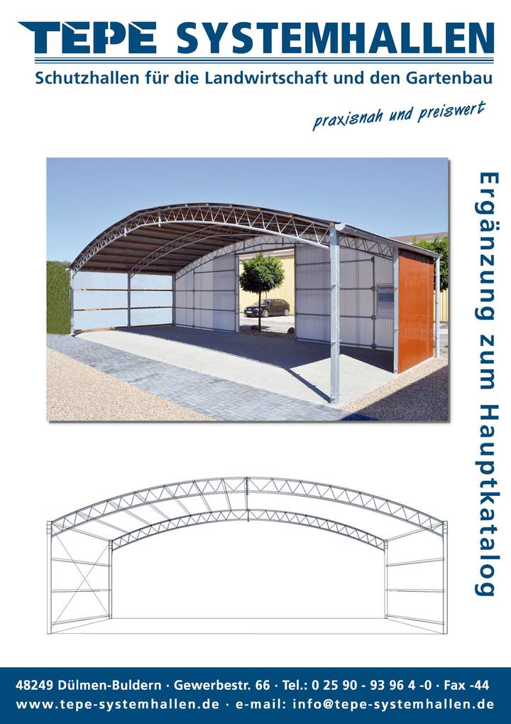 Schutzhallen Landwirtschaft Katalog